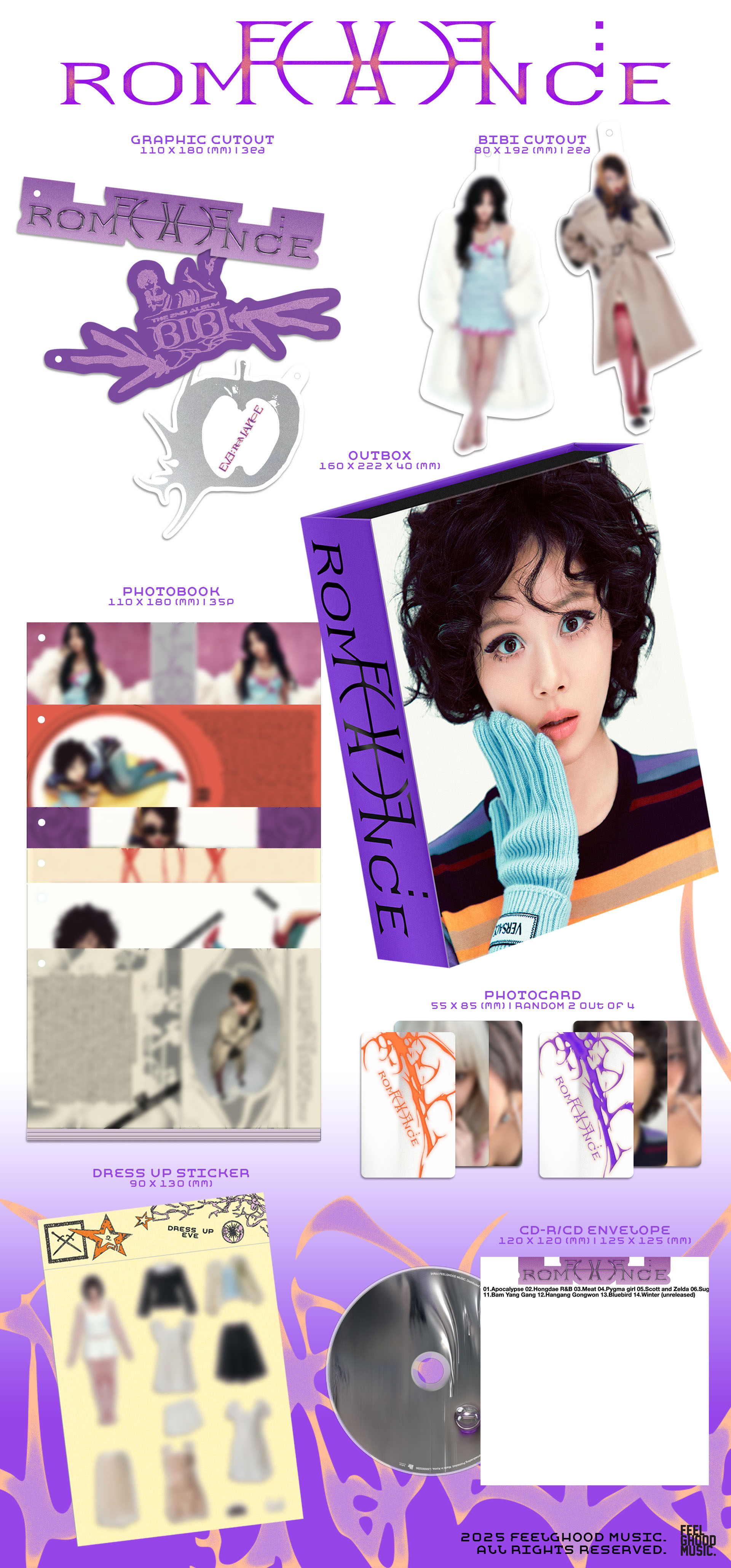 BIBI - [EVE ROMANCE]  skla albumu kpopowego