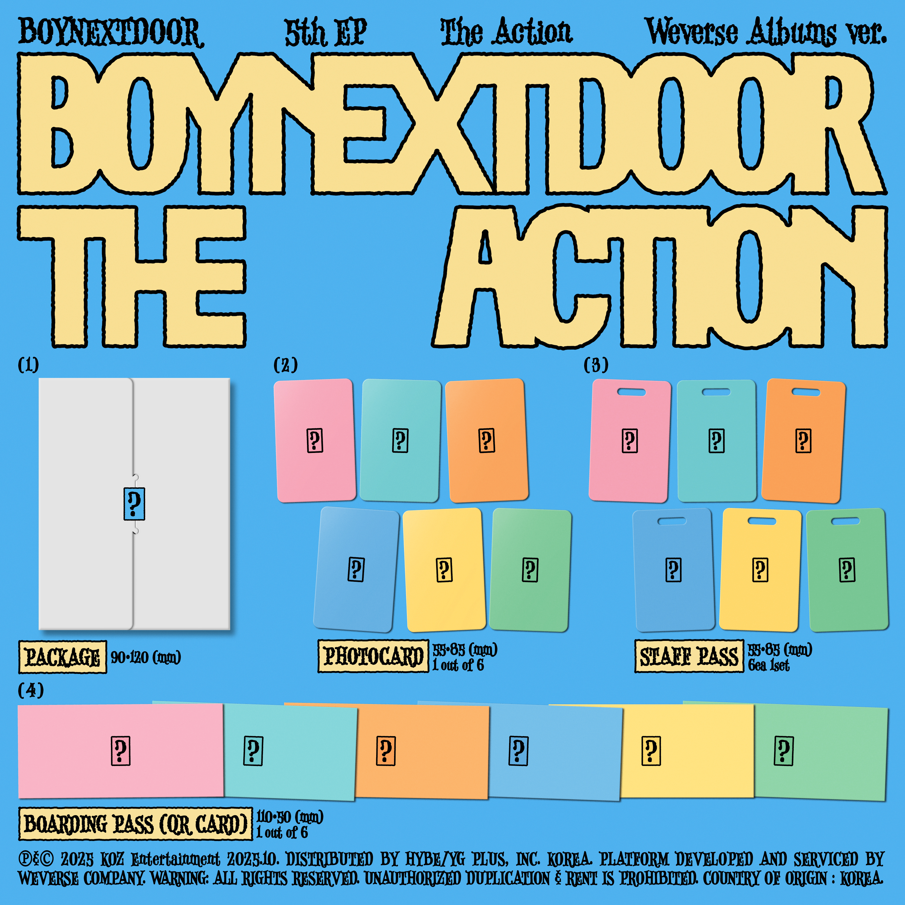 BOYNEXTDOOR - 5th EP [The Action] (Weverse Albums ver.)
