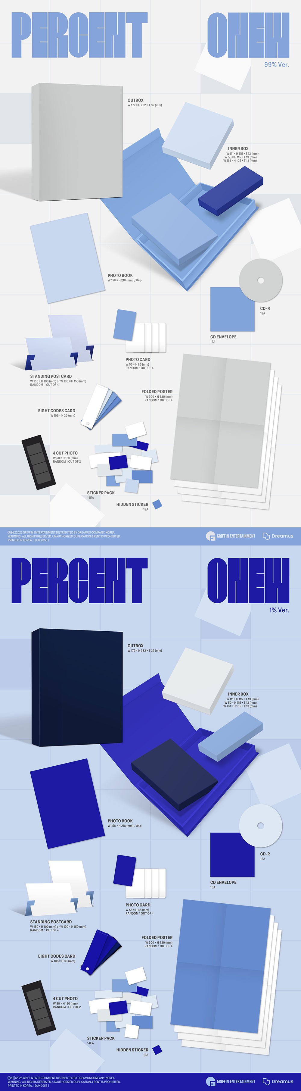sklad albumu ONEW - 2ND ALBUM [PERCENT] (PHOTOBOOK VER.)
