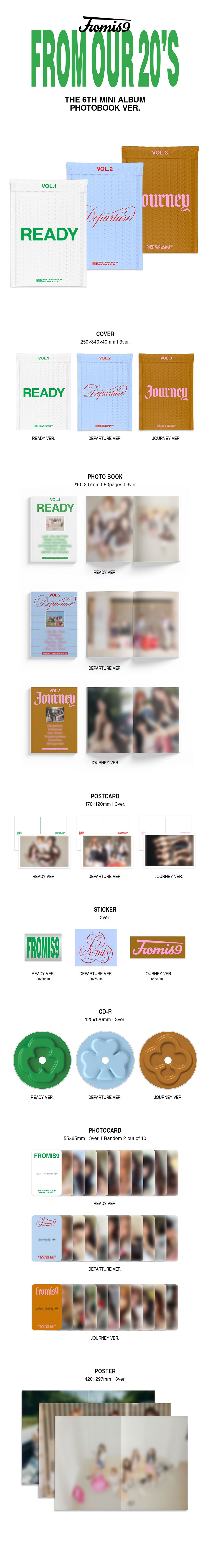 sklad albumu FROMIS_9  from our 20s