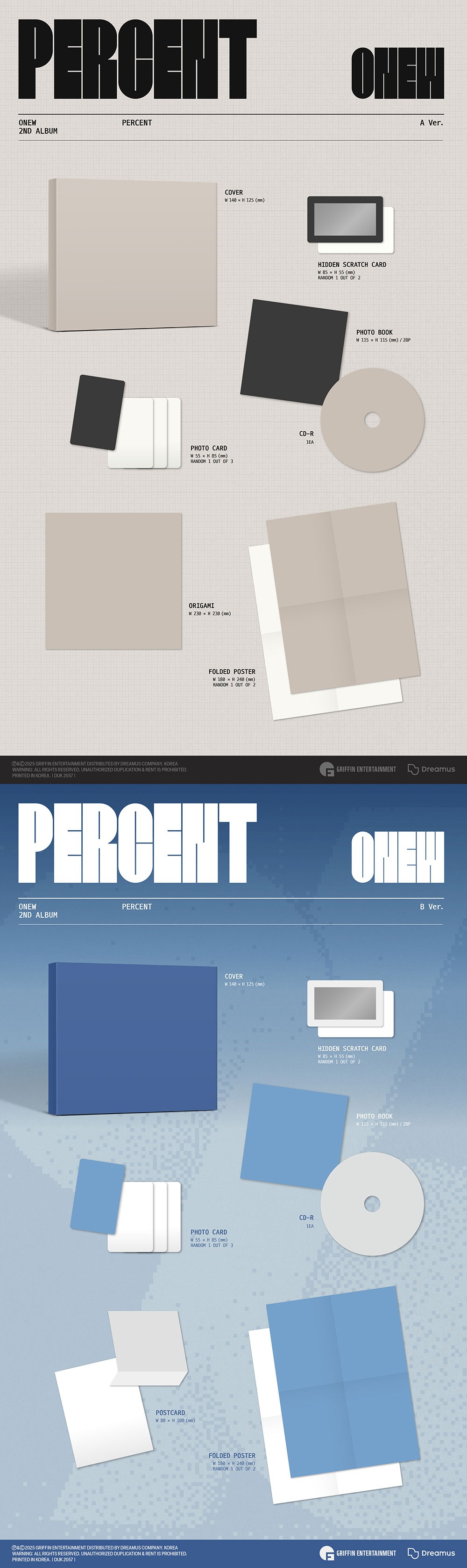 ONEW - [PERCENT] (DIGIPACK VER.)album